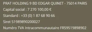 Prat Holding arnaque escroquerie