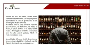 Cedre Invest escroquerie arnaque