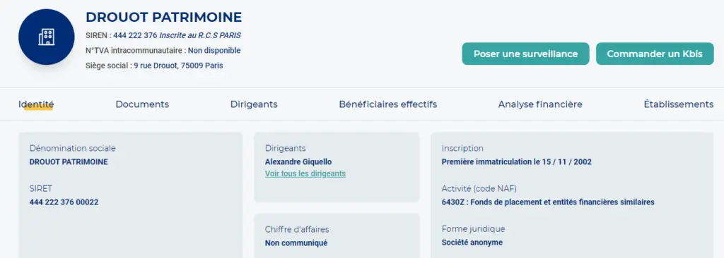 alerte plateforme drouot patrimoine (drouot-patrimoine.com)