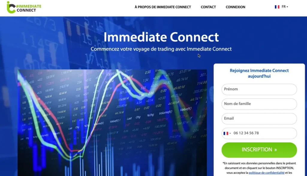 mise en garde AMF Immediate Connect trading