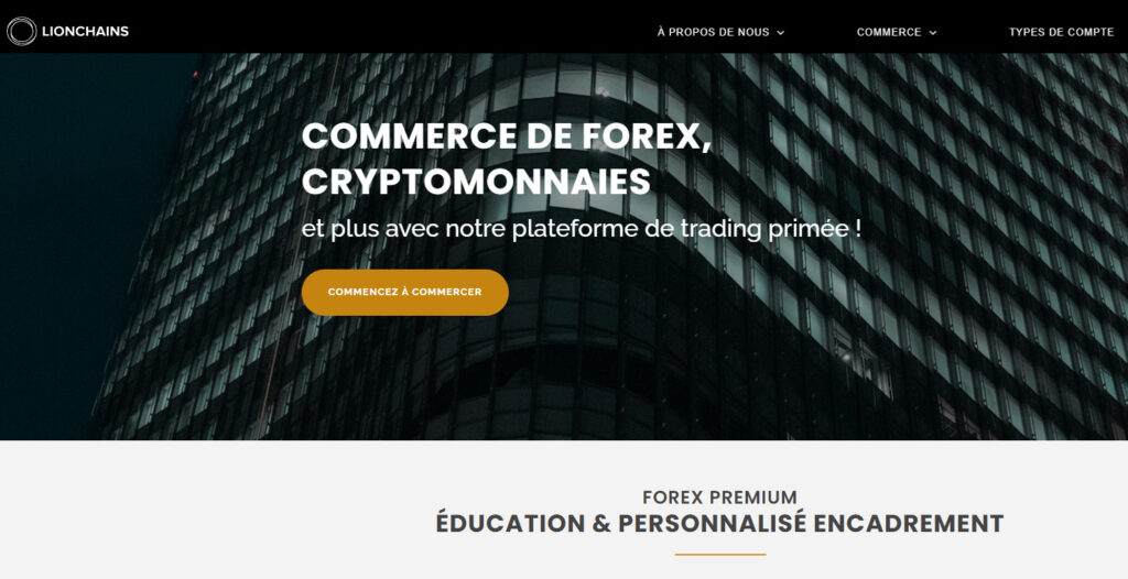 alerte plateforme crypto forex trading lionchains colman avocats escroquerie arnaque